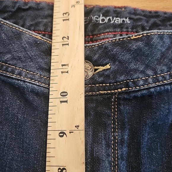 Lane Bryant Cropped Jeans Women's Size 20 Dark Wash High 12" Rise Stretch - Picture 8 of 12